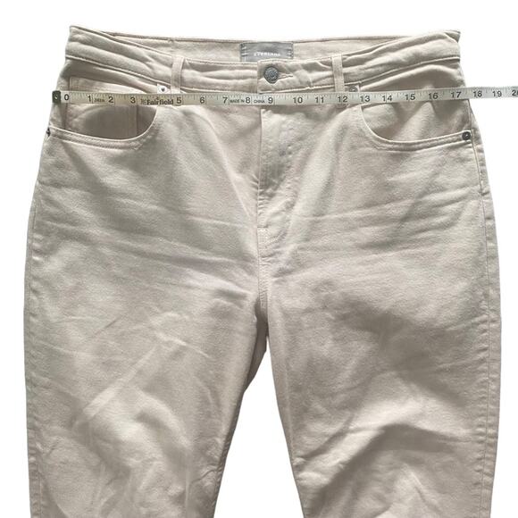 Everlane Jeanse Size 32 White/Cream High Rise Straight Ankle - Picture 3 of 7